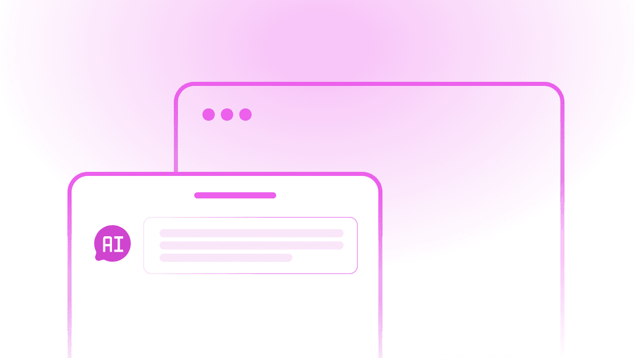 An AI chat window over a game screen