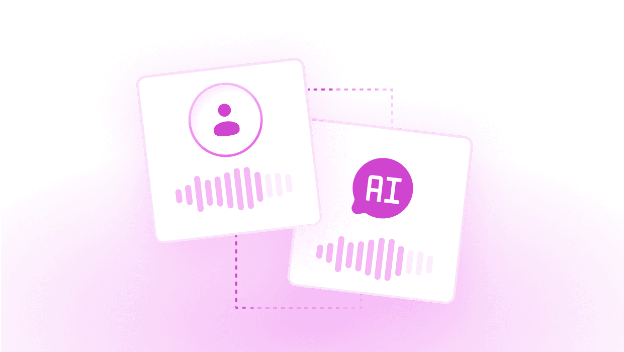A player and an AI character talking by voice
