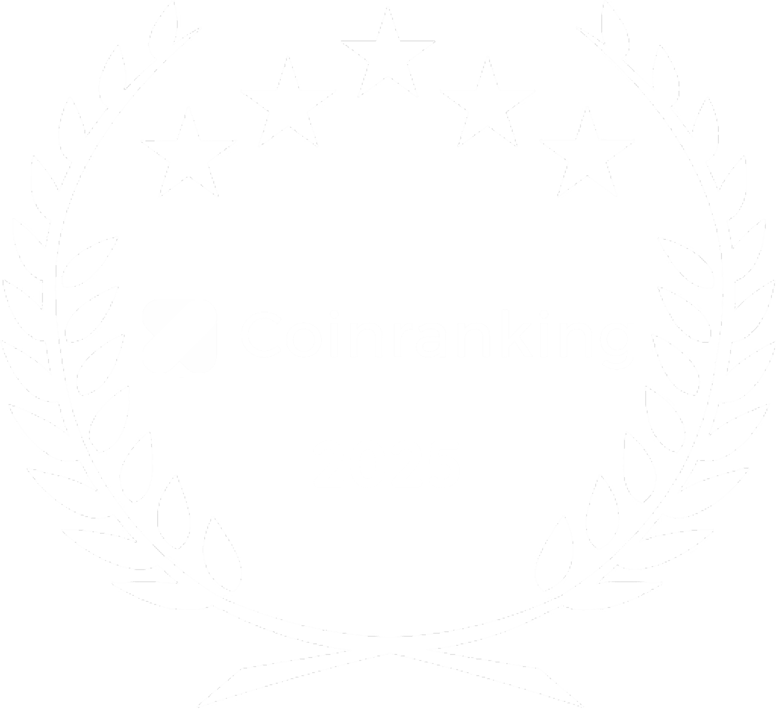 Coinranking 2025 award badge
