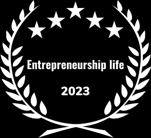Entrepreneurship Life 2023 award badge