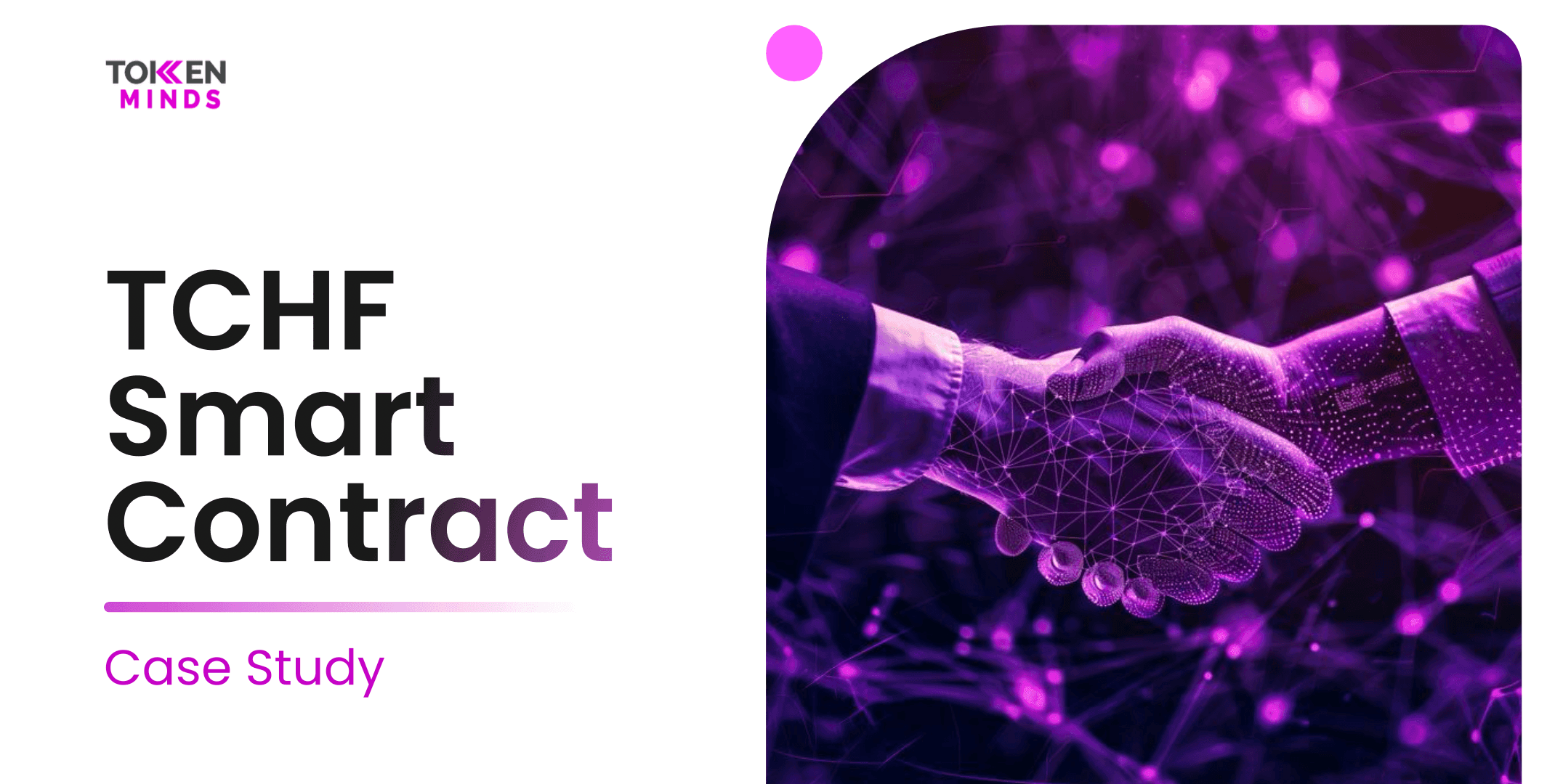 TCHF Smart Contract case study cover: a digital handshake