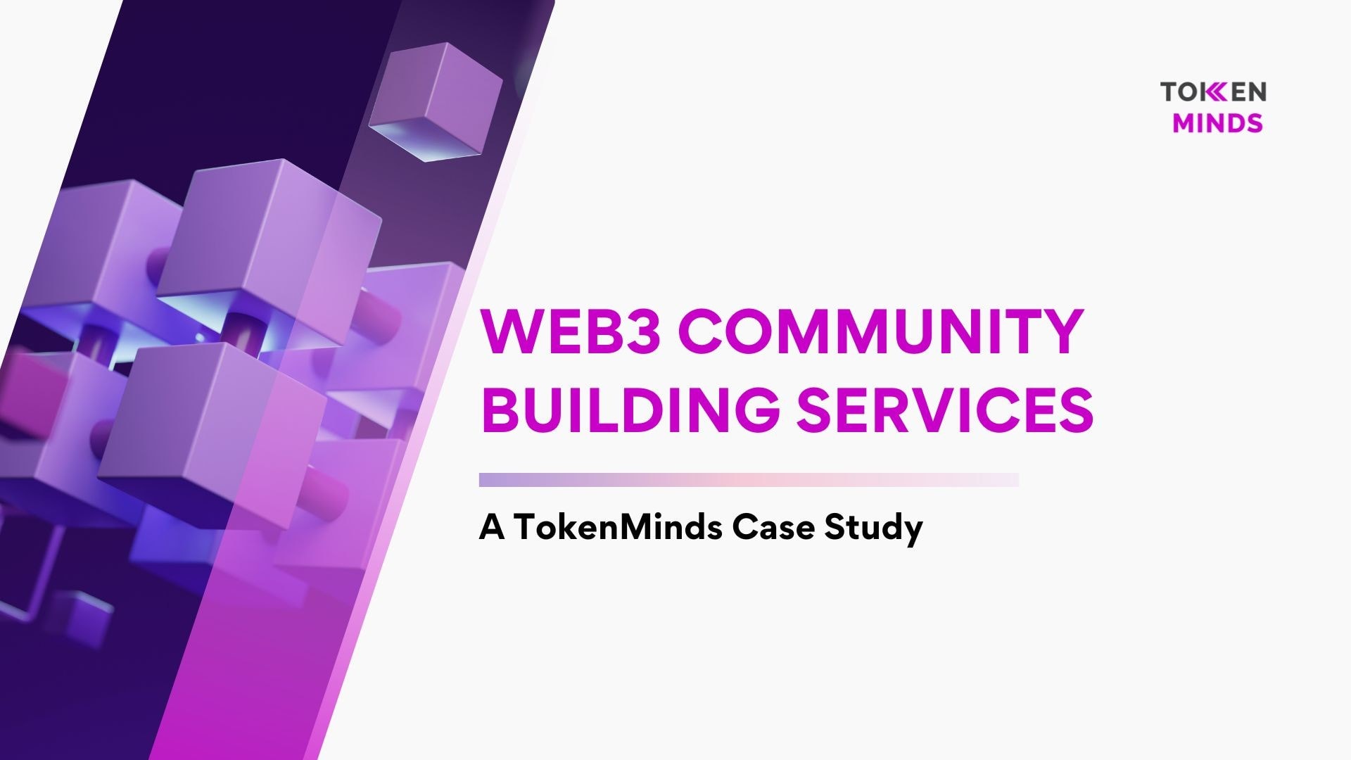 Web3 Community Building Services, A TokenMinds Case Study: purple cubes
