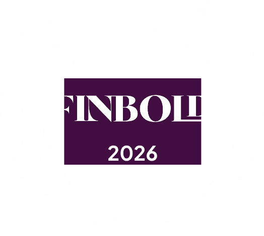 Finbold 2026 award badge