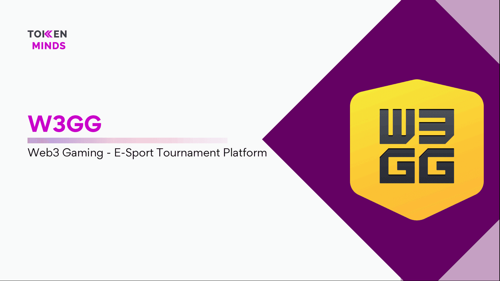 W3GG case study cover: Web3 Gaming, E-Sport Tournament Platform
