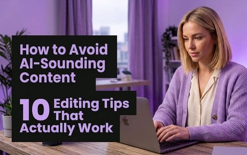 How to Avoid AI-Sounding Content: 10 Editing Tips That Actually Work