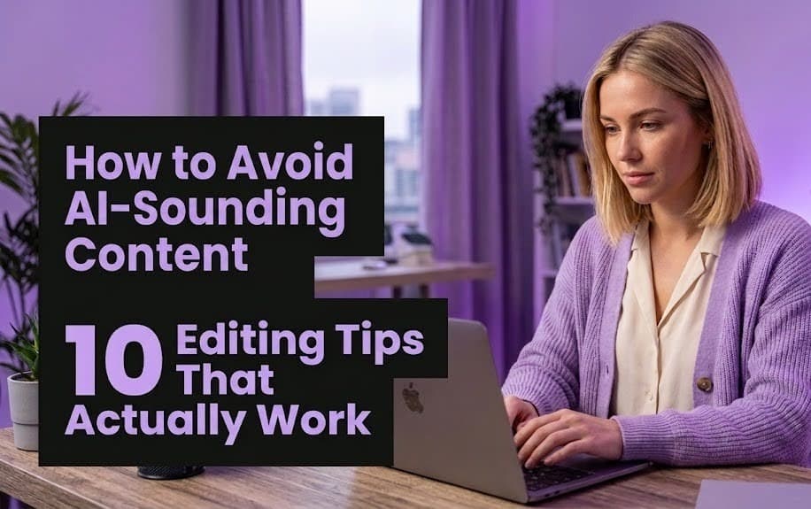 How to Avoid AI-Sounding Content: 10 Editing Tips That Actually Work