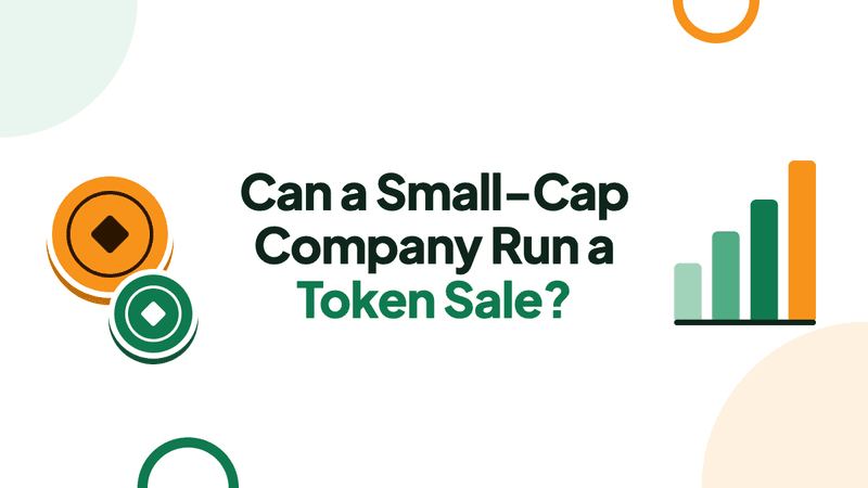 Can a Small-Cap Company Run a Token Sale? How Token Fundraising Works for Listed and Pre-IPO Businesses