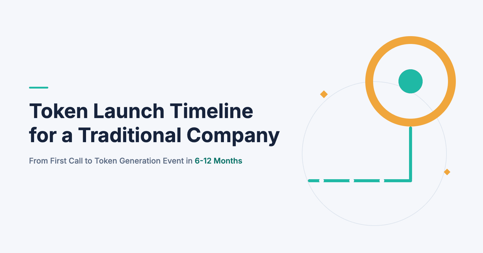 Token Launch Timeline for a Traditional Company: From First Call to Token Generation Event in 6-12 Months