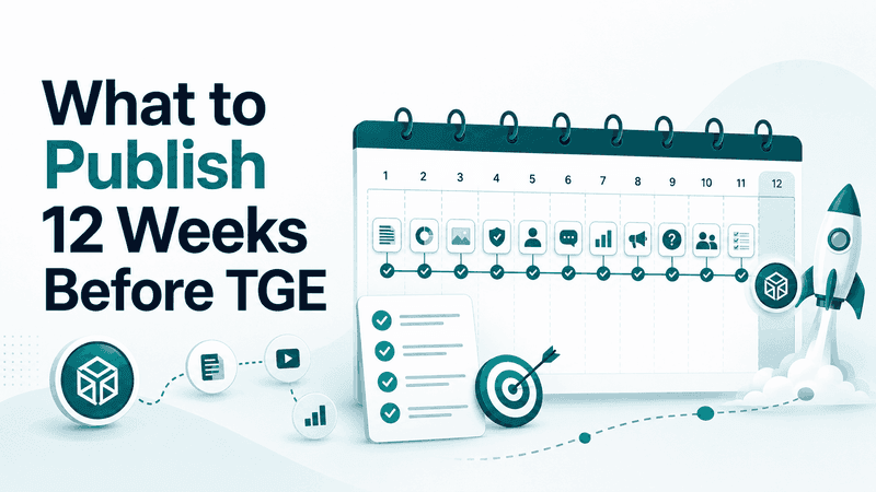 Token Sale Content Calendar 2026: What to Publish 12 Weeks Before TGE
