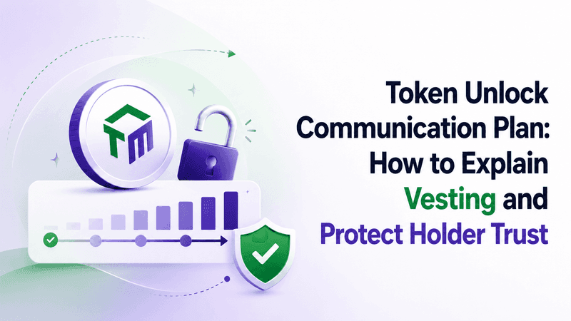 Token Unlock Communication Plan: How to Explain Vesting and Protect Holder Trust