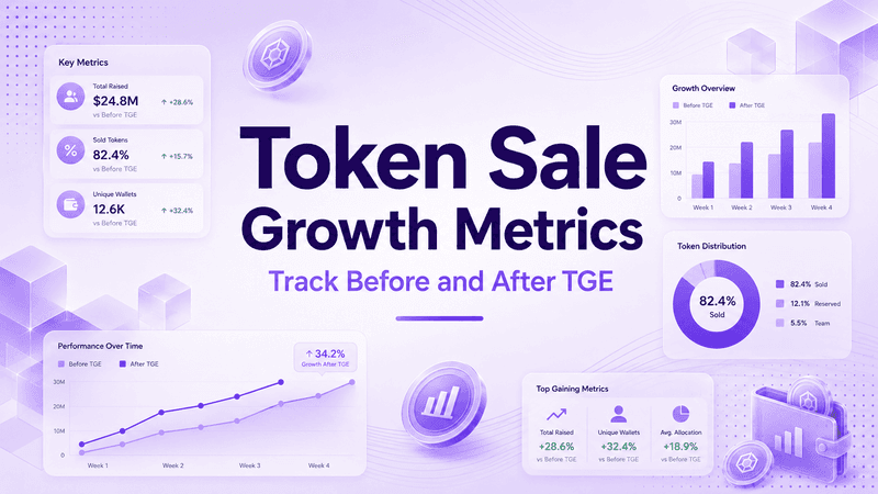 Token Sale Growth Metrics: What Crypto Founders Should Track Before and After TGE