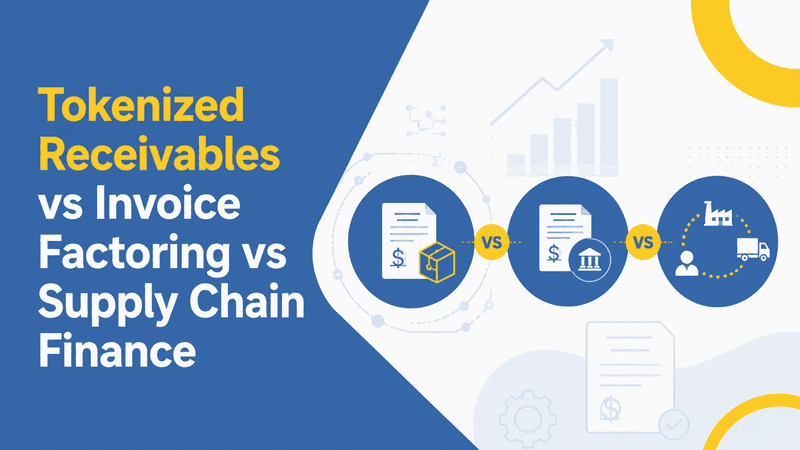 Tokenized Receivables vs Invoice Factoring vs Supply Chain Finance: What’s Changing for Banks?