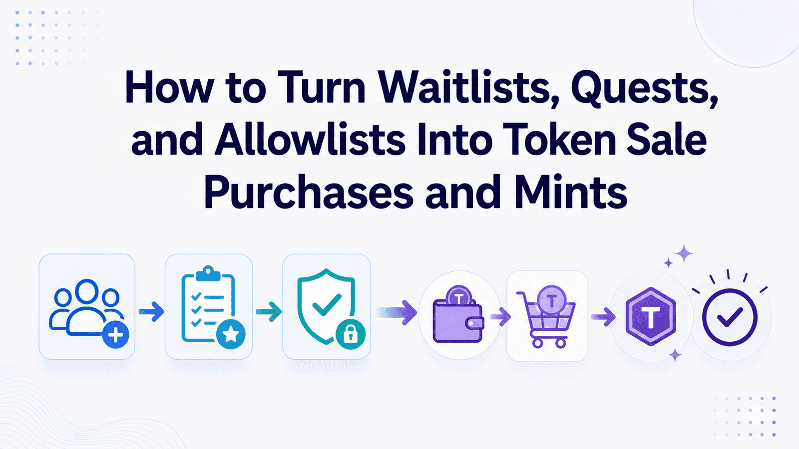 How to Turn Waitlists, Quests, and Allowlists Into Token Sale Purchases and Mints