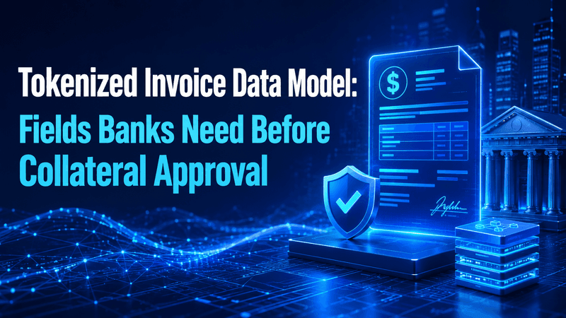 Tokenized Invoice Data Model 2026: Fields Banks Need Before Collateral Approval