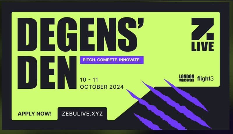 Zebu Live 2024: Degens Den Pitch Competition