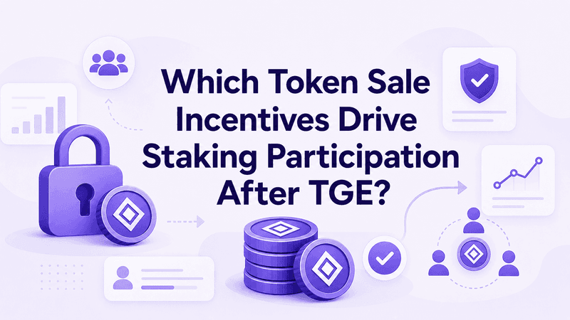 Which Token Sale Incentives Drive Staking Participation After TGE?
