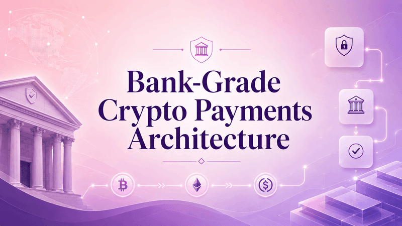 Bank-Grade Crypto Payments Architecture: Wallets, Custody, Liquidity, Compliance, and Core-Banking Integration