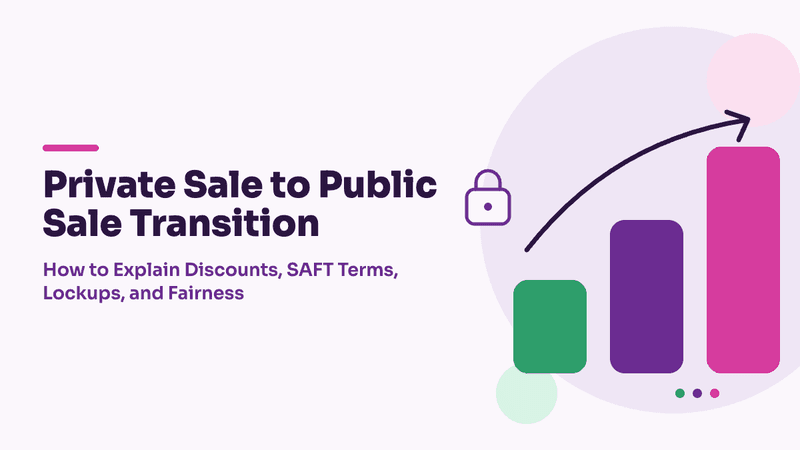 Private Sale to Public Sale Transition: How to Explain Discounts, SAFT Terms, Lockups, and Fairness