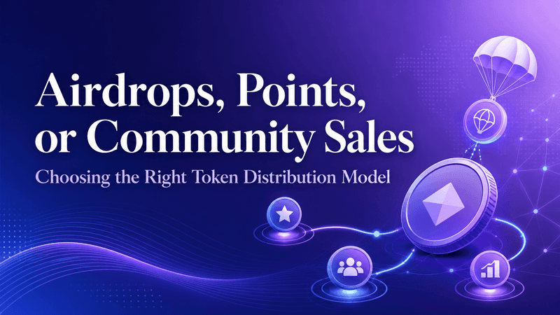 Airdrops, Points, or Community Sales: Choosing the Right Token Distribution Model