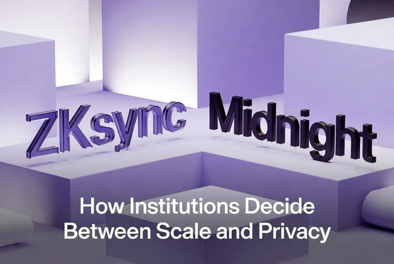 How Institutions Decide Between Scale and Privacy: zkSync vs Midnight
