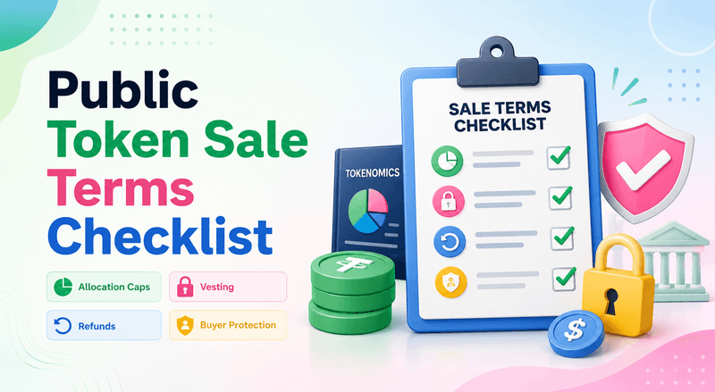Public Token Sale Terms Checklist: Allocation Caps, Vesting, Refunds, and Buyer Protection