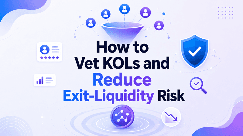 Token Sale KOL Strategy: How to Vet Creators and Reduce Exit-Liquidity Risk